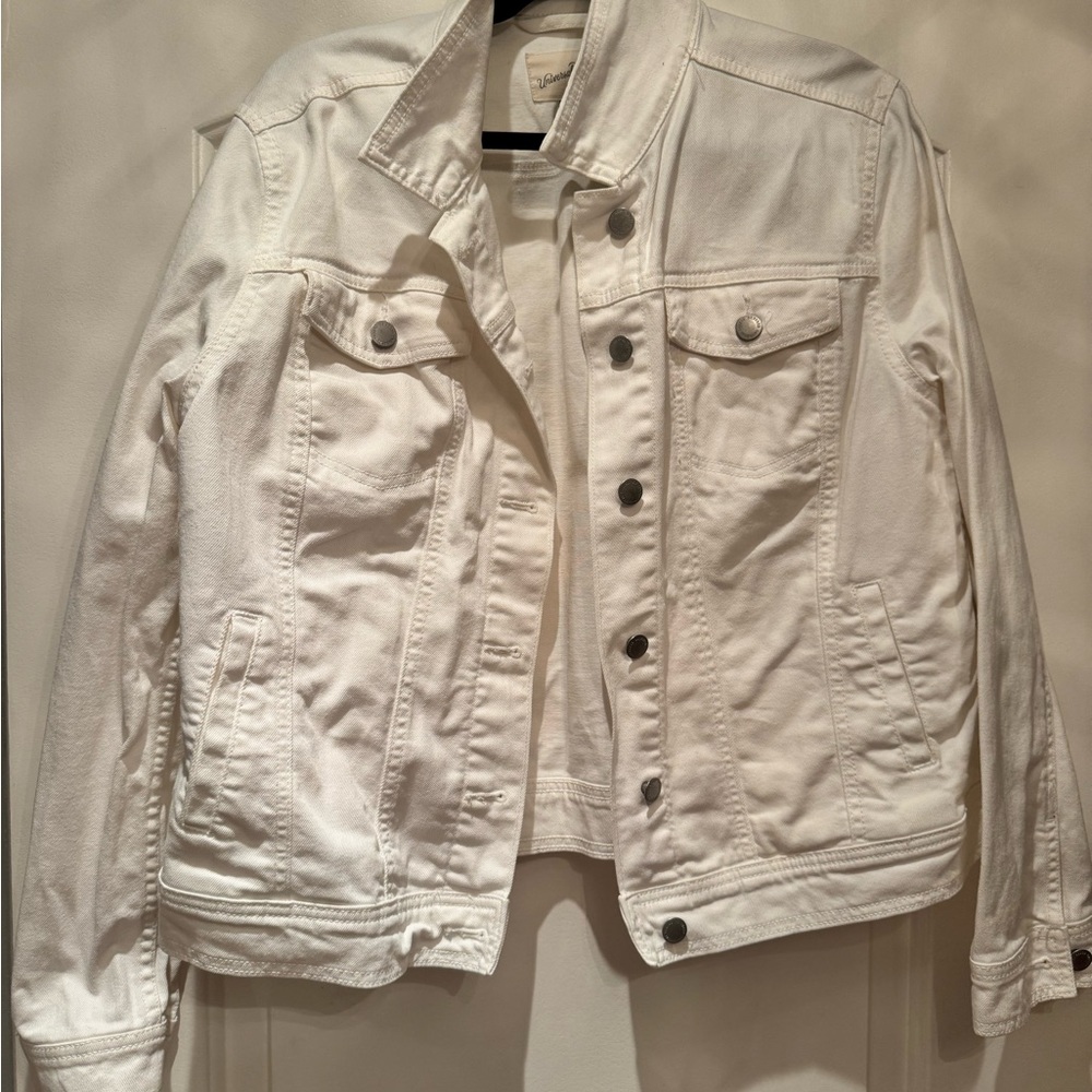 Women's White Denim Jacket